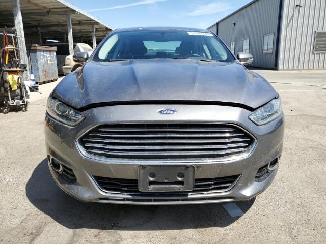 3FA6P0RU6DR292020 - 2013 FORD FUSION TITANIUM HEV GRAY photo 5