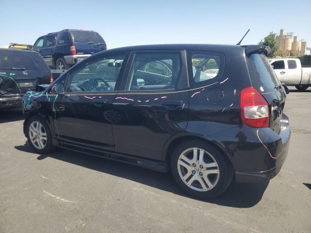 JHMGD38608S002522 - 2008 HONDA FIT SPORT BLACK photo 2