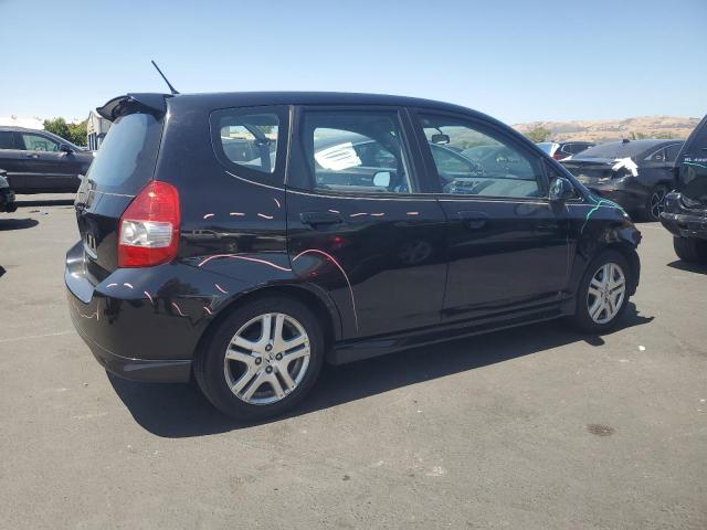 JHMGD38608S002522 - 2008 HONDA FIT SPORT BLACK photo 3