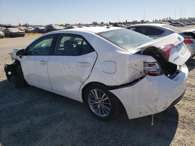 2T1BURHEXFC267369 - 2015 TOYOTA COROLLA L WHITE photo 2