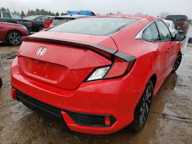 2HGFC4B08HH302635 - 2017 HONDA CIVIC LX RED photo 4