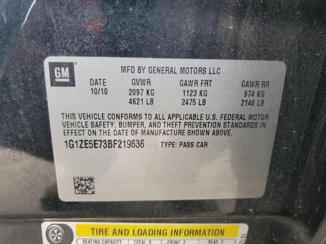 1G1ZE5E73BF219636 - 2011 CHEVROLET MALIBU LTZ შავი ფოტო 13