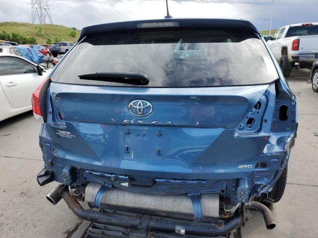 4T3BK3BB1AU027627 - 2010 TOYOTA VENZA BLUE photo 6