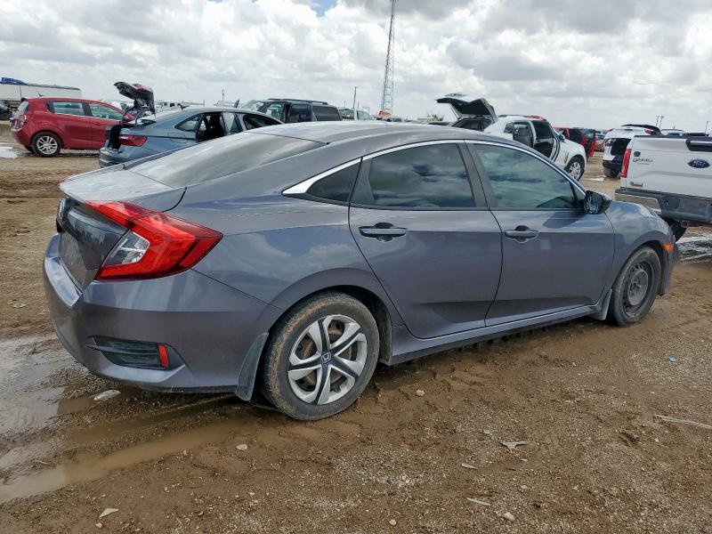 19XFC2F52JE042470 - 2018 HONDA CIVIC LX GRAY photo 3
