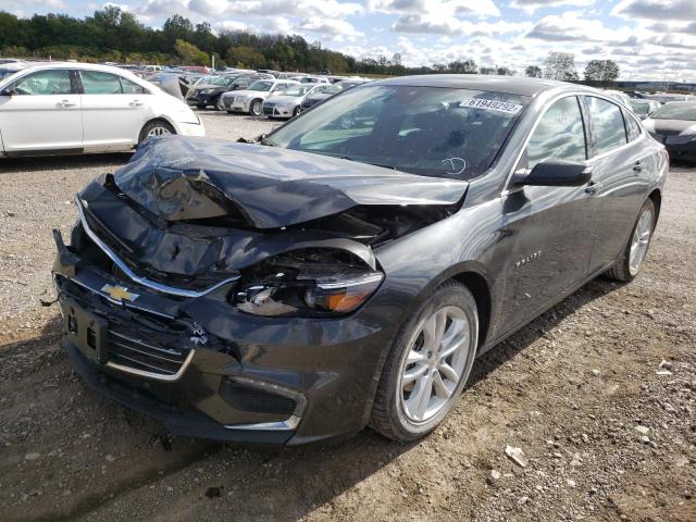 1G1ZF5SU0JF184379 - 2018 CHEVROLET MALIBU HYBRID BLACK photo 2