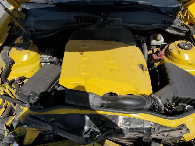 2G1FA1ED7B9140119 - 2011 CHEVROLET CAMARO LS YELLOW photo 11