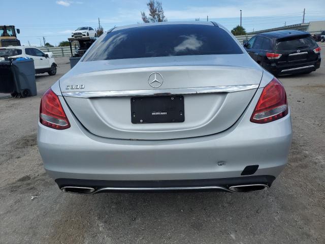 55SWF4KBXFU020876 - 2015 MERCEDES-BENZ C 300 4MATIC SILVER photo 6