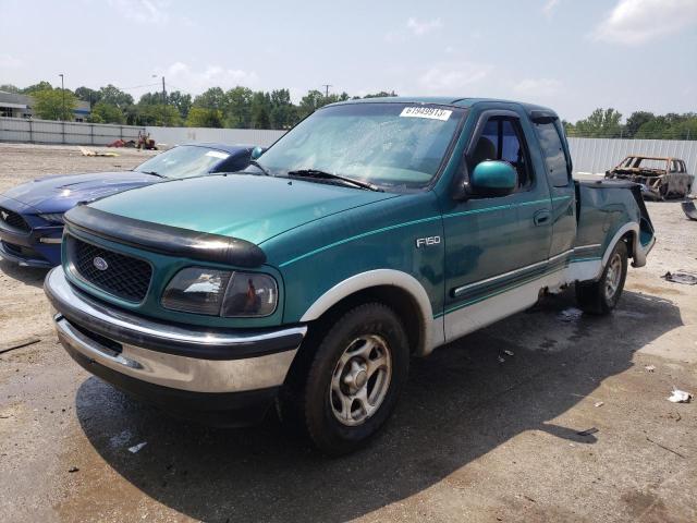 1FTDX1761VND10259 - 1997 FORD F150 GREEN photo 1