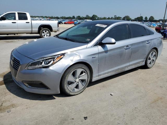 KMHE34L19HA048302 - 2017 HYUNDAI SONATA HYBRID SILVER photo 1