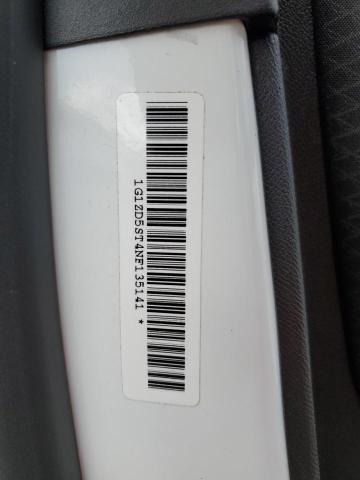 1G1ZD5ST4NF135141 - 2022 CHEVROLET MALIBU LT 白色 照片 12