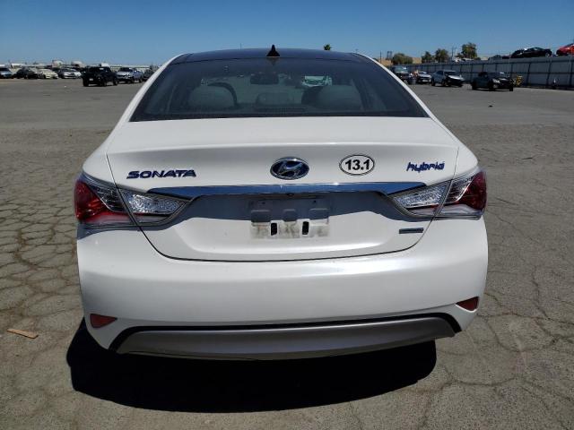 KMHEC4A40DA070938 - 2013 HYUNDAI SONATA HYBRID WHITE photo 6