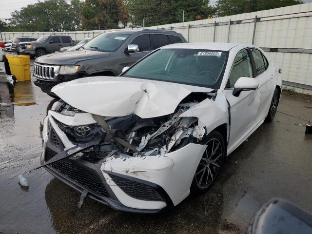 4T1G11AK8PU799851 - 2023 TOYOTA CAMRY SE NIGHT SHADE WHITE photo 1