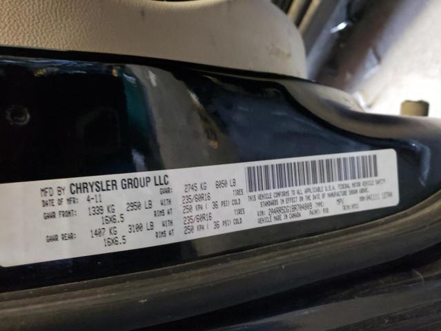 2A4RR5DG1BR704809 - 2011 CHRYSLER TOWN & COU TOURING Qara foto 12