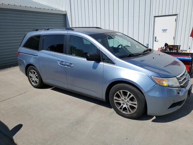 5FNRL5H46BB051588 - 2011 HONDA ODYSSEY EX BLUE photo 4