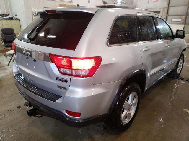 1J4RR4GGXBC734678 - 2011 JEEP GRAND CHER LAREDO Plata foto 4