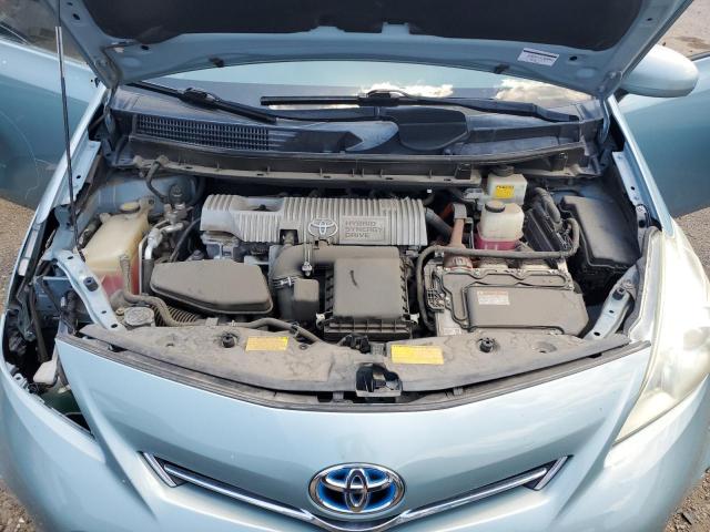 JTDZN3EU0D3195592 - 2013 TOYOTA PRIUS V TURQUOISE photo 11