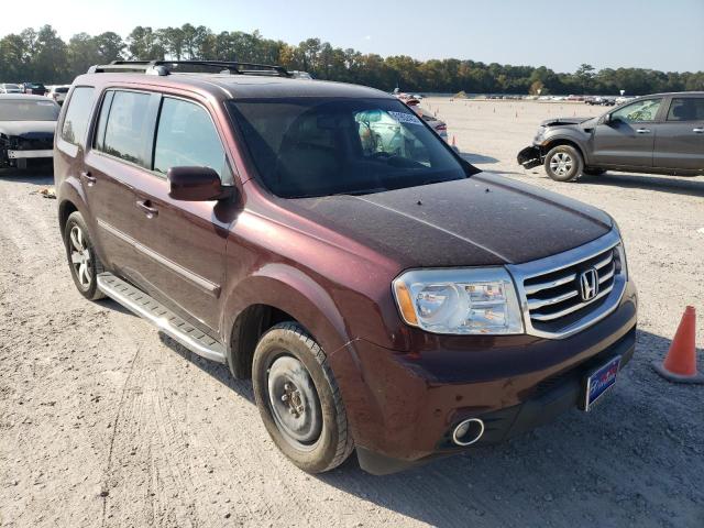 5FNYF3H99DB024598 - 2013 HONDA PILOT TOURING BURGUNDY photo 1