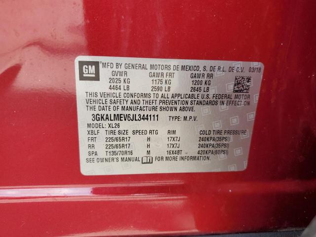 3GKALMEV6JL344111 - 2018 GMC TERRAIN SLE 红色 照片 13