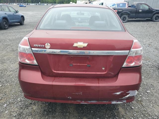 3G1TB5DGXBL100214 - 2011 CHEVROLET AVEO LS 红色 照片 6