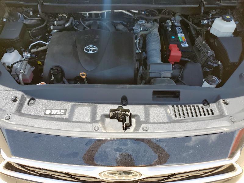 5TDGZRAH5MS537284 - 2021 TOYOTA HIGHLANDER XLE Սև լուսանկար 12