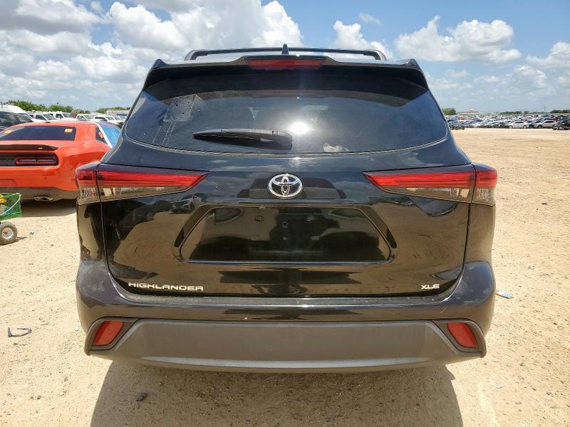 5TDGZRAH5MS537284 - 2021 TOYOTA HIGHLANDER XLE Սև լուսանկար 6