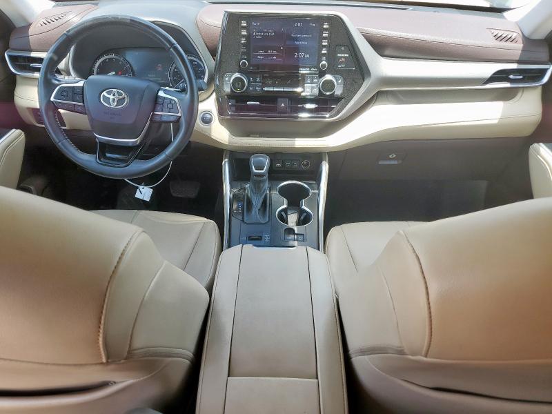 5TDGZRAH5MS537284 - 2021 TOYOTA HIGHLANDER XLE Սև լուսանկար 8