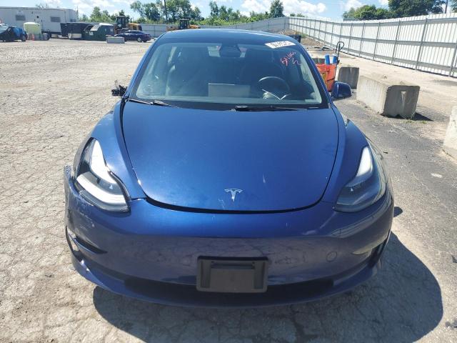 5YJ3E1EA1NF190258 - 2022 TESLA MODEL 3 BLUE photo 5