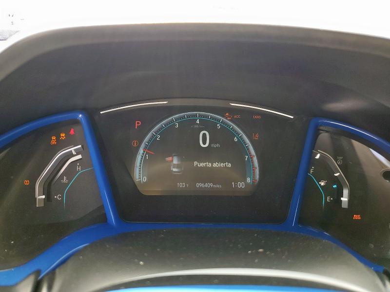 19XFC2F89HE016260 - 2017 HONDA CIVIC EX BLUE photo 9