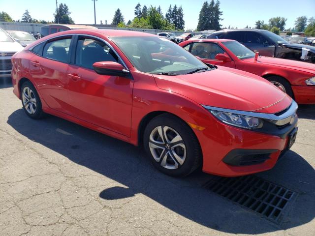 2HGFC2F55HH510000 - 2017 HONDA CIVIC LX RED photo 4