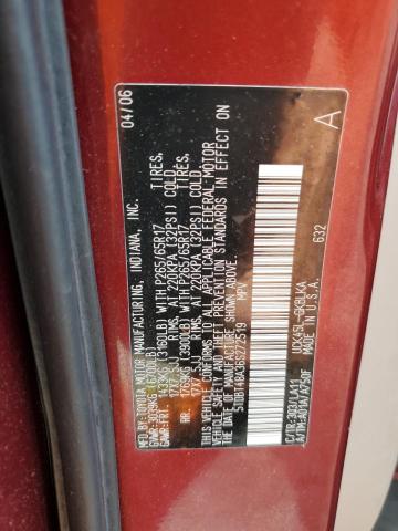 5TDBT48A36S272519 - 2006 TOYOTA SEQUOIA LIMITED RED photo 14