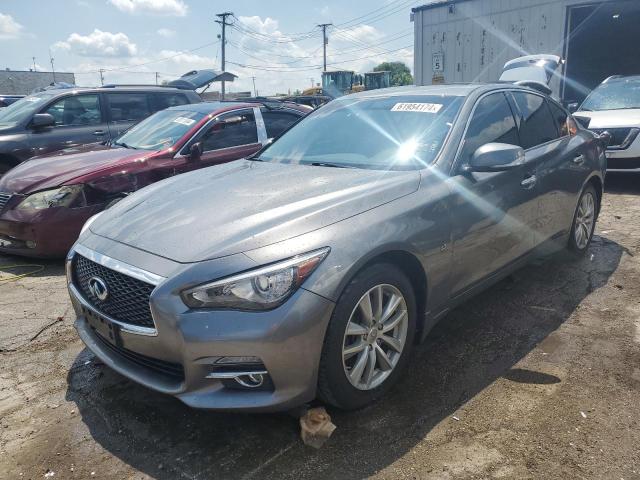 JN1BV7AR4EM700395 - 2014 INFINITI Q50 BASE GRAY photo 1