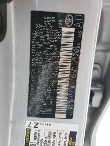 2T1KR32E46C584457 - 2006 TOYOTA COROLLA MA XR SILVER photo 14