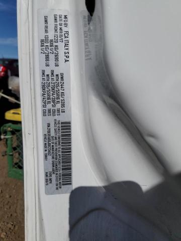 ZFBERFAB8J6K23452 - 2018 RAM PROMASTER თეთრი ფოტო 12