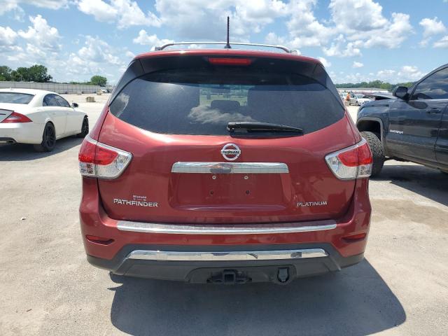 5N1AR2MN1EC607182 - 2014 NISSAN PATHFINDER S RED photo 6