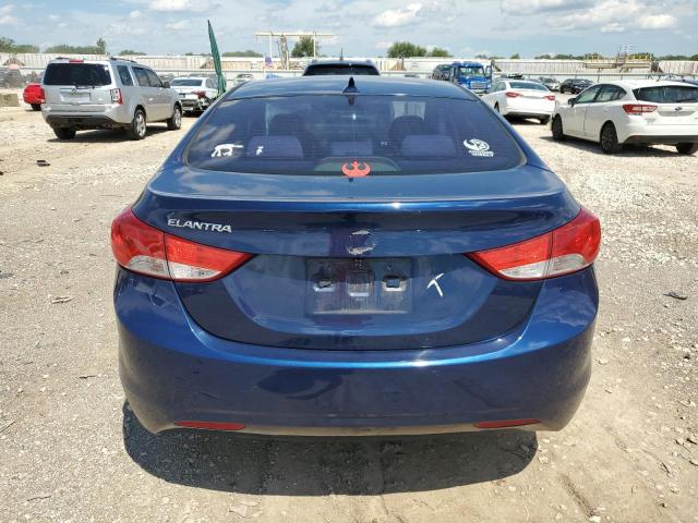 KMHDH4AE0DU803834 - 2013 HYUNDAI ELANTRA GLS BLUE photo 6