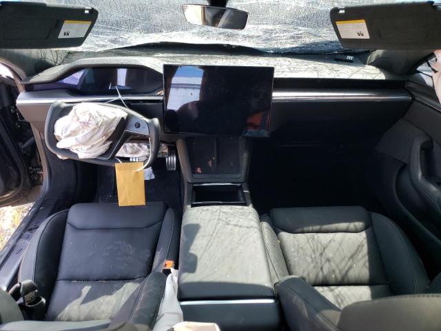 5YJSA1E69PF511906 - 2023 TESLA MODEL S أسود صورة 8