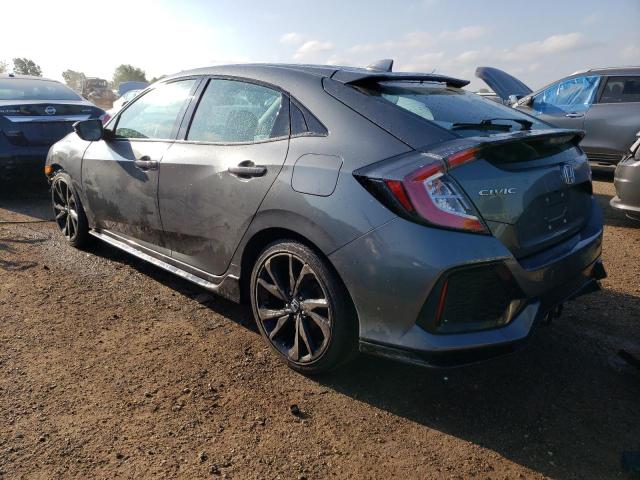 SHHFK7H98KU217170 - 2019 HONDA CIVIC SPORT TOURING GRAY photo 2