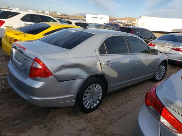 3FADP0L3XBR110033 - 2011 FORD FUSION HYBRID SILVER photo 3