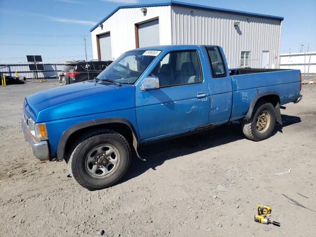 1N6HD16Y8SC375515 - 1995 NISSAN TRUCK KING CAB SE BLUE photo 1