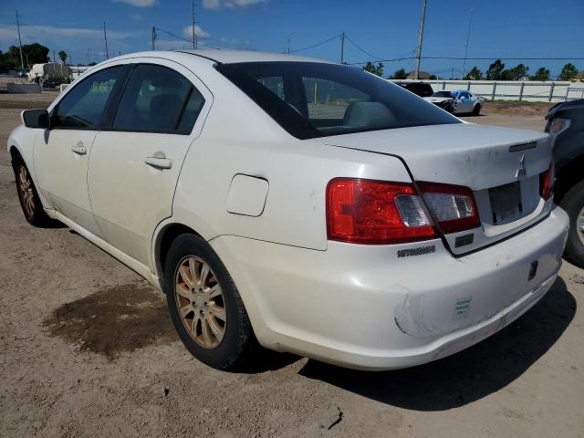 4A32B2FF0BE011710 - 2011 MITSUBISHI GALANT FE WHITE photo 2