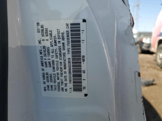 1HGCS12899A023818 - 2009 HONDA ACCORD EXL WHITE photo 13