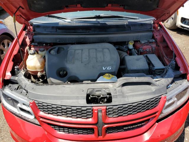 3C4PDDEG1HT585752 - 2017 DODGE JOURNEY GT RED photo 11