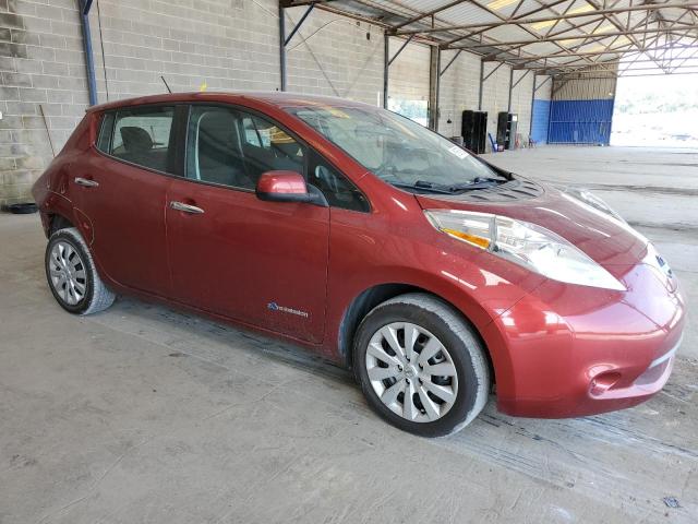 1N4AZ0CP8FC322045 - 2015 NISSAN LEAF S BURGUNDY photo 4