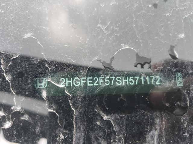 2HGFE2F57SH571172 - 2025 HONDA CIVIC SPORT შავი ფოტო 12