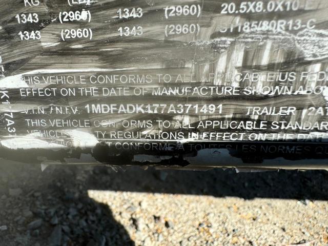 1MDFADK177A371491 - 2007 SHOR TRAILER Qara foto 10
