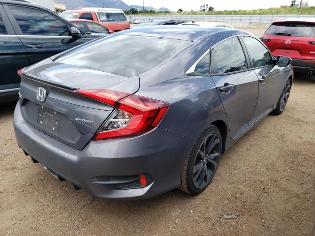 2HGFC2F85MH555474 - 2021 HONDA CIVIC SPORT ნაცრისფერი ფოტო 3