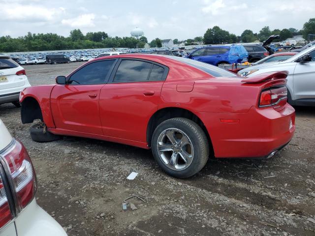 2C3CDXHG2DH502333 - 2013 DODGE CHARGER SXT RED photo 2