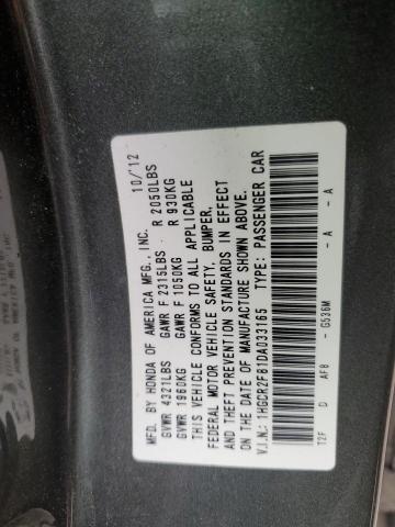 1HGCR2F81DA033165 - 2013 HONDA ACCORD EXL Boz foto 12