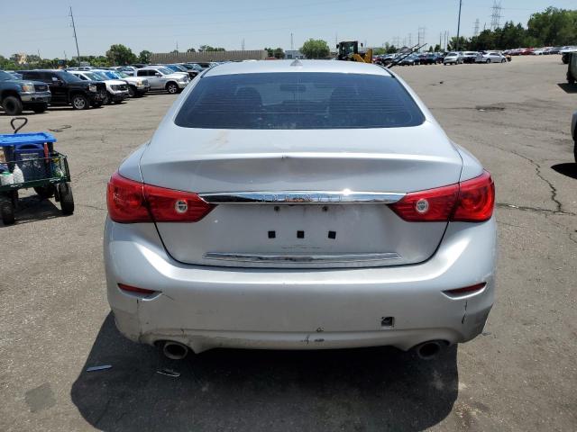 JN1BV7ARXEM701471 - 2014 INFINITI Q50 BASE SILVER photo 6