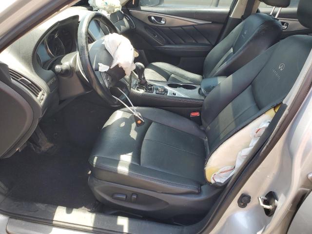 JN1BV7ARXEM701471 - 2014 INFINITI Q50 BASE SILVER photo 7